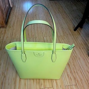 Lime green large Kate spade tote
